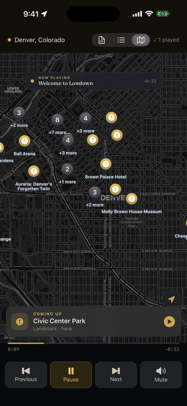 Live map of stories around you in Denver